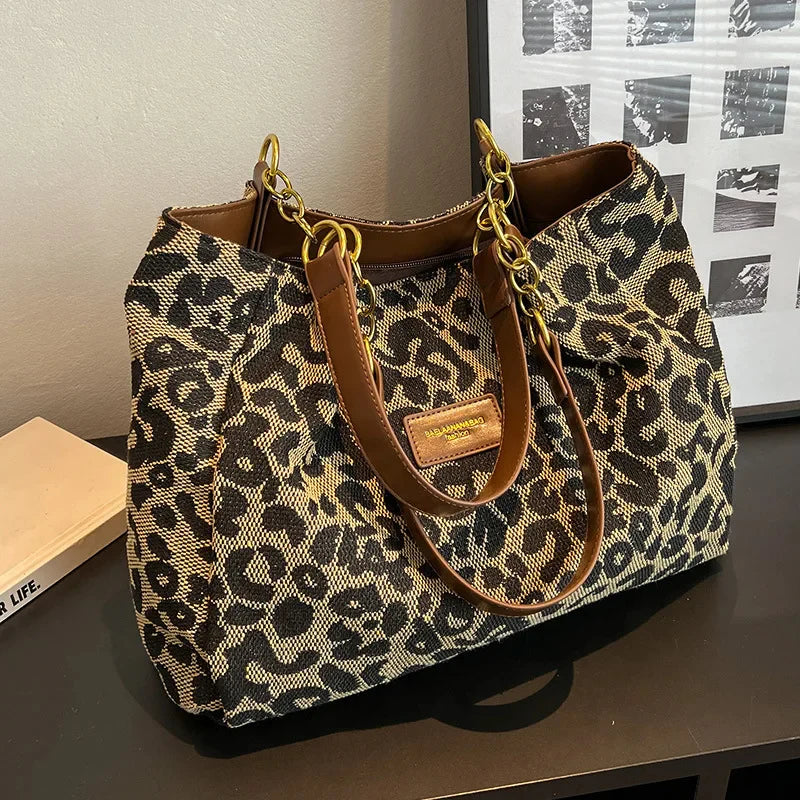 Selene | Graceful Leopard Tote