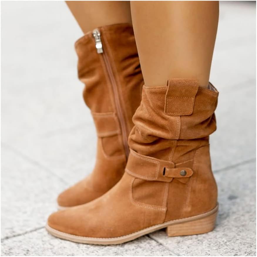 Laluna | Graceful Suede Knee Boots