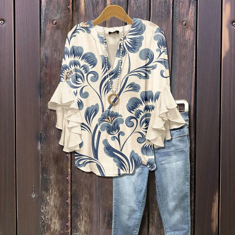 Lila | Timeless Floral Blouse