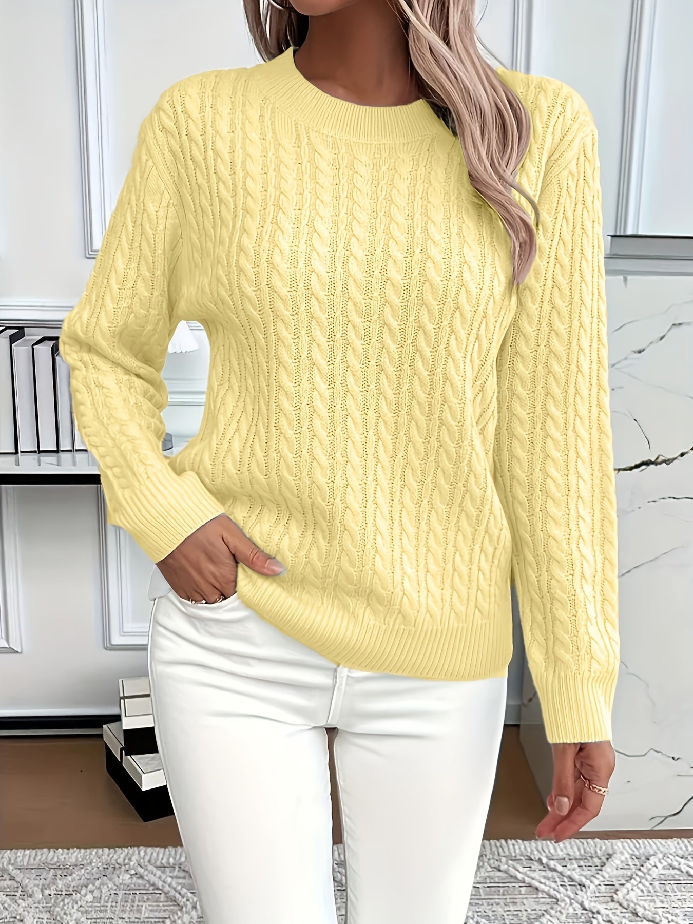Lena – Cable Knit Sweater