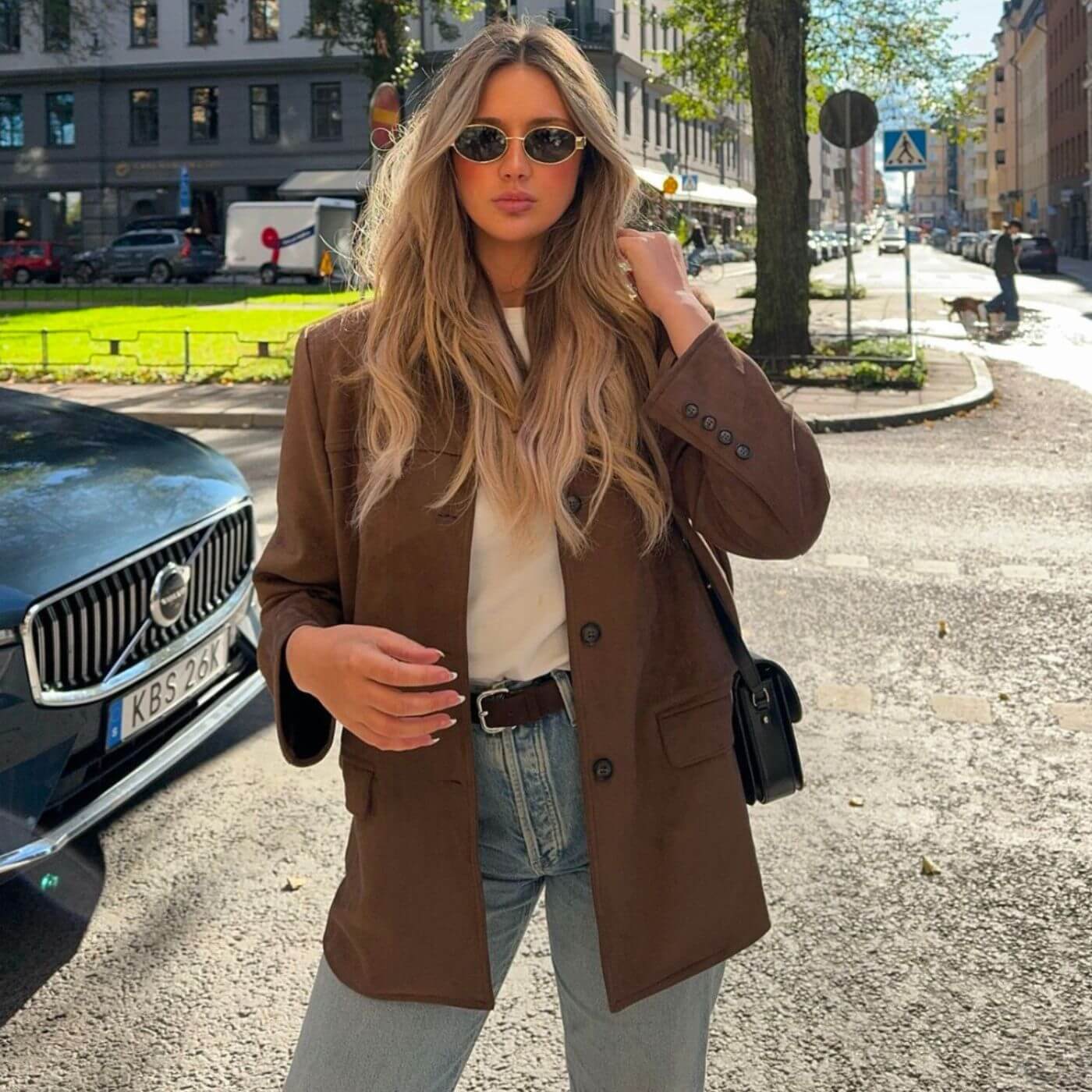 Asta – Luxurious Vintage Suede Blazer