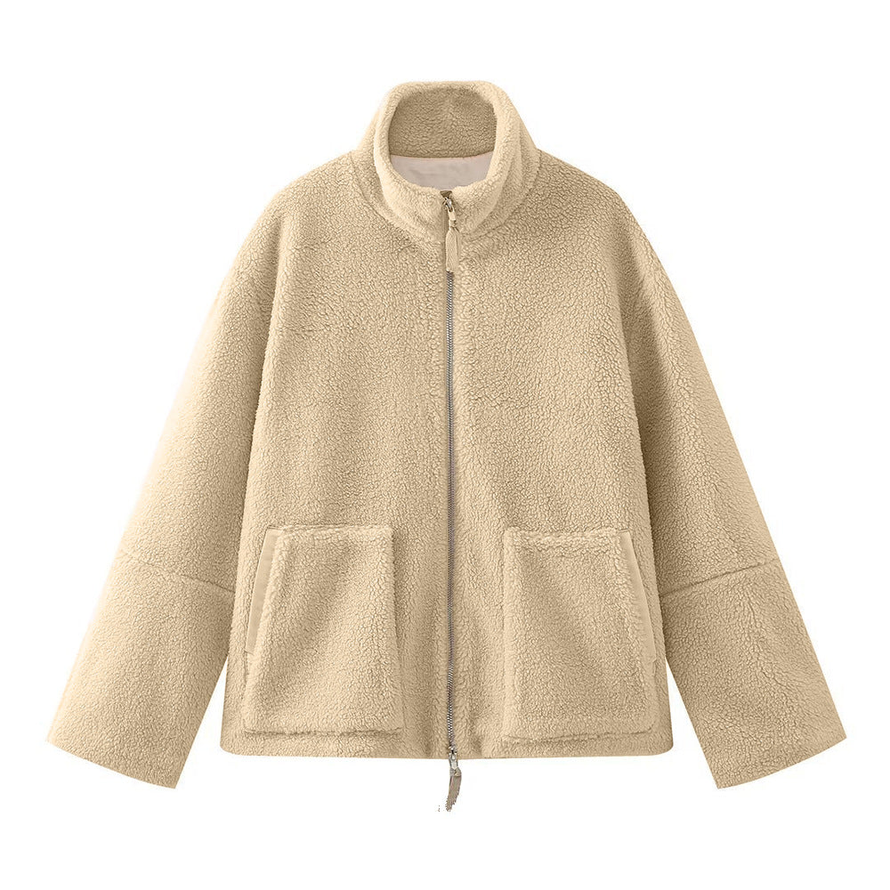Ines | soft oversized teddy jacket