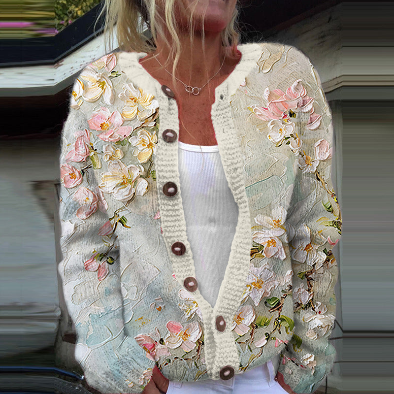 Clara | Timeless Floral Cardigan