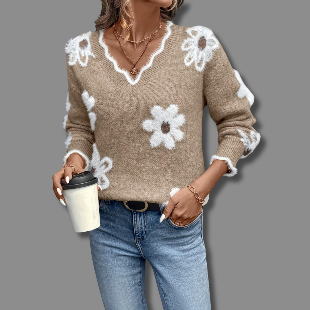 Isabella | Graceful Floral Knit