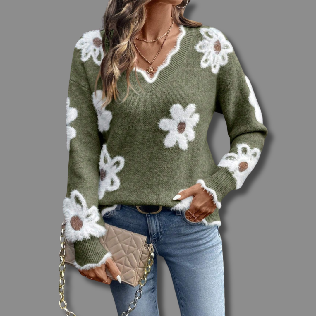 Isabella | Graceful Floral Knit