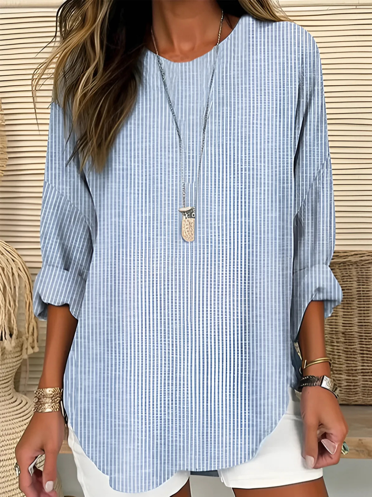 Rhea | Graceful Striped Top