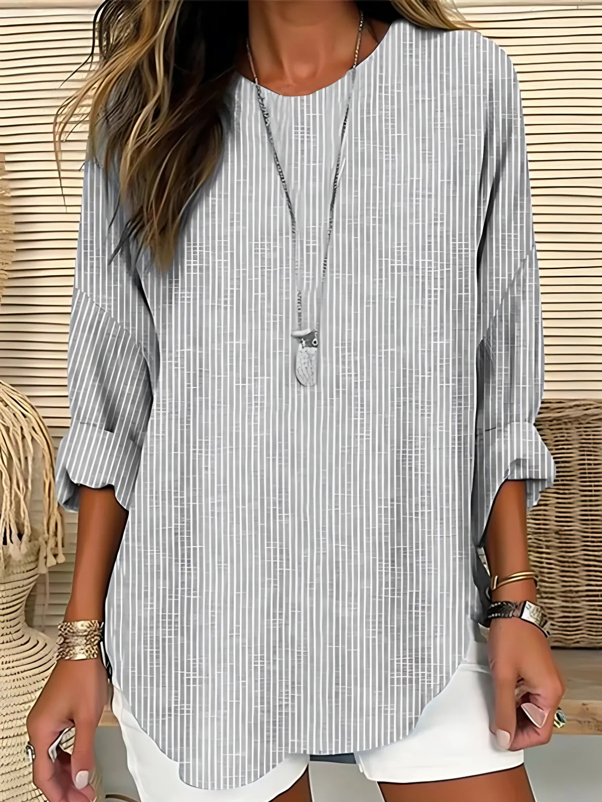 Rhea | Graceful Striped Top