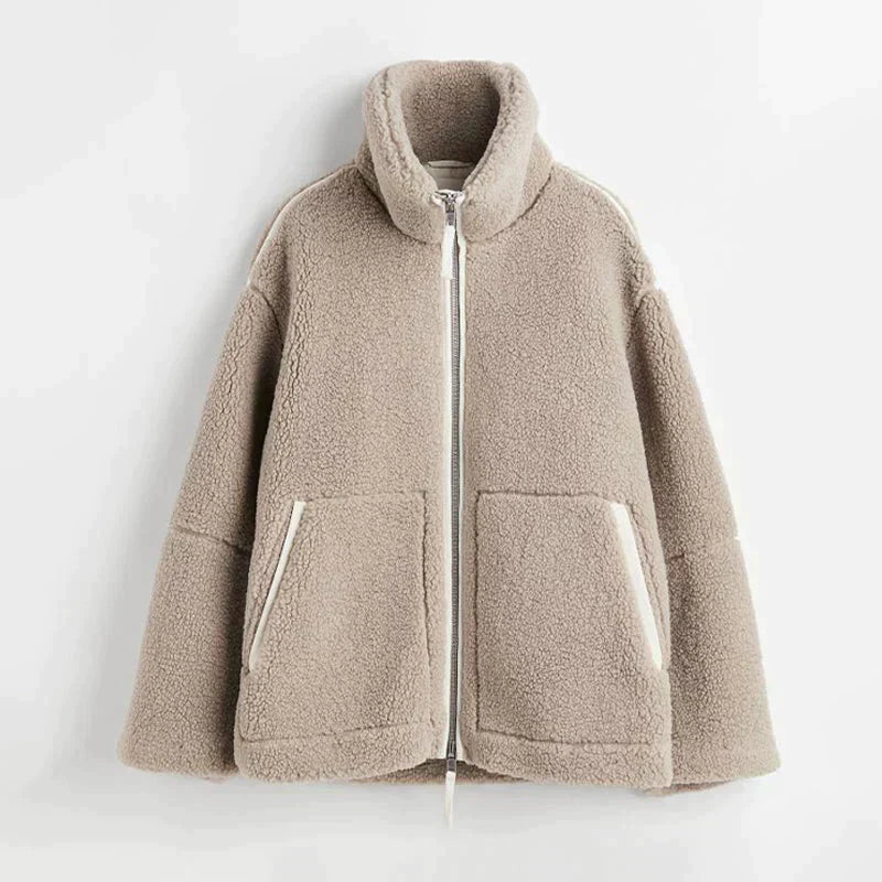 Ines | soft oversized teddy jacket
