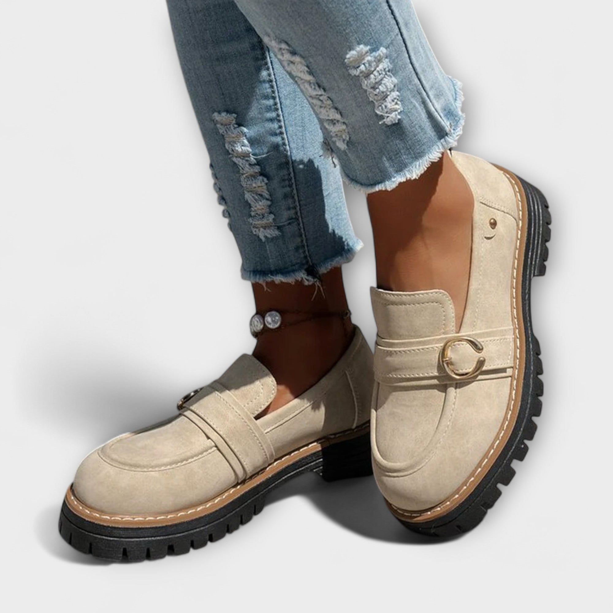 Sophia - Rounded Toe Casual Loafers