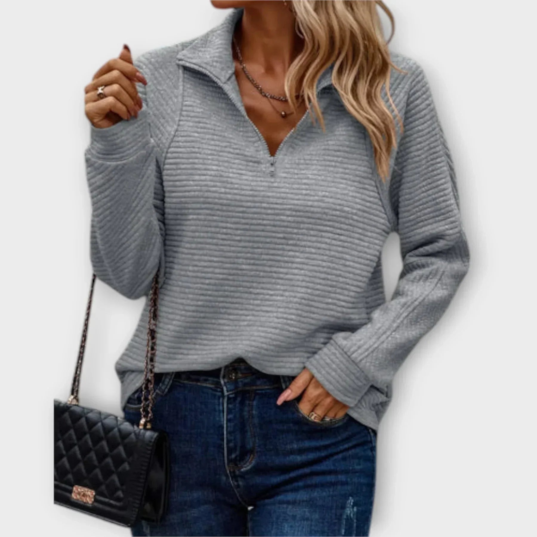 Alana | Luxe Half-Zip Sweater
