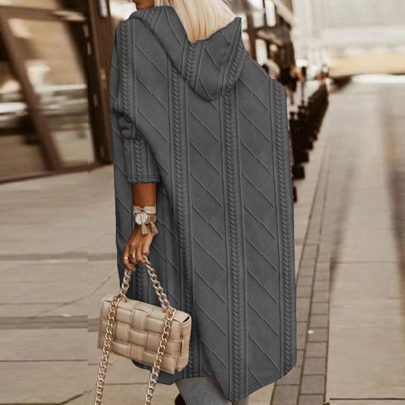 Isabella | Luxurious Long Hooded Cardigan