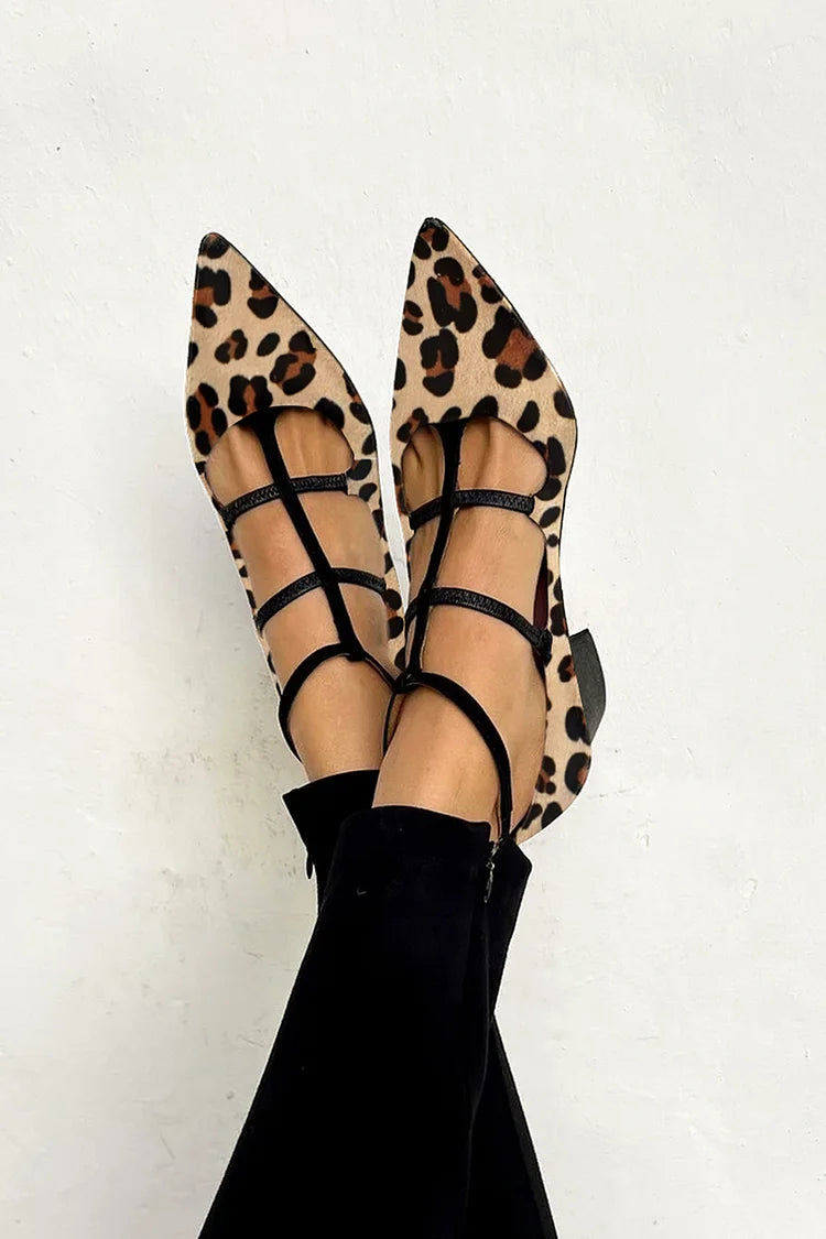 Bridget | Graceful Leopard Ballet Heels