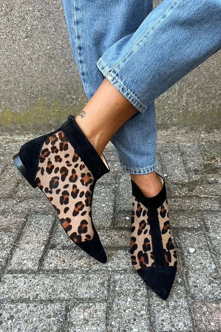 Lily | Graceful Leopard Ankle Boot