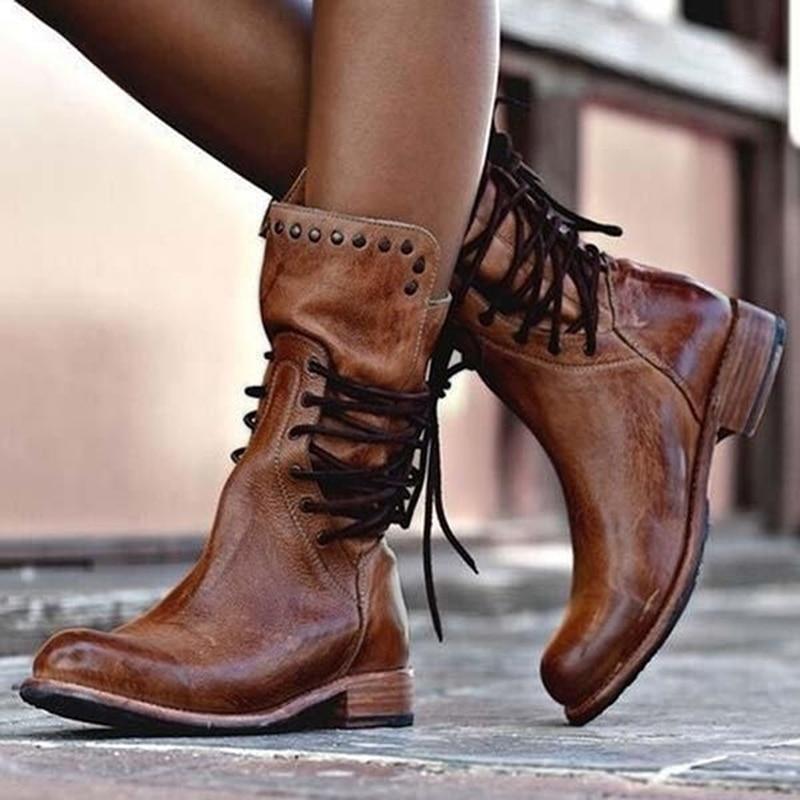 Camille – Timeless Lace-Up Ankle Boots