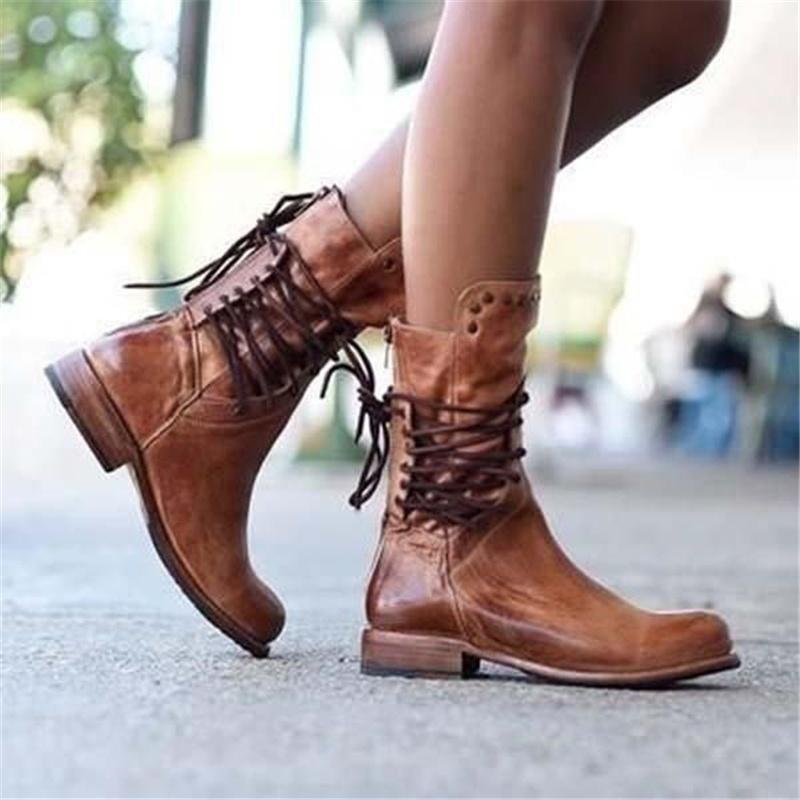 Camille – Timeless Lace-Up Ankle Boots