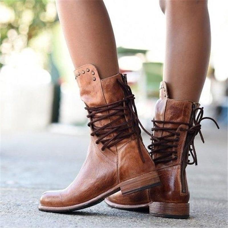 Camille – Timeless Lace-Up Ankle Boots