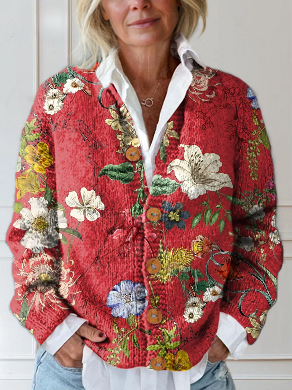 Marion | Timeless Floral Cardigan