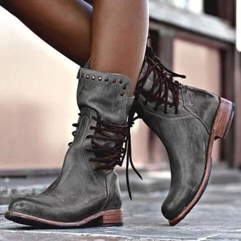 Camille – Timeless Lace-Up Ankle Boots