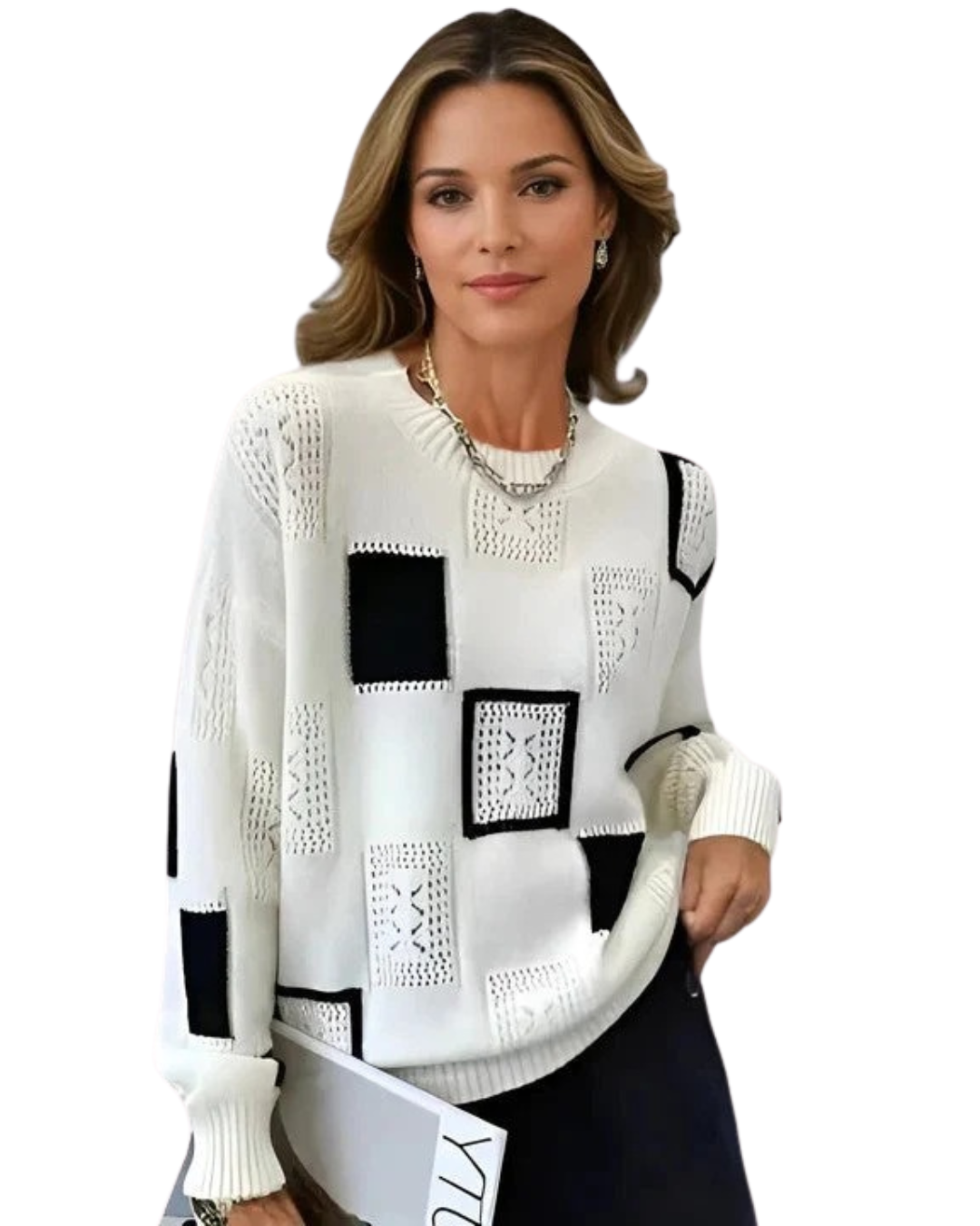 Amber | Elegant Abstract Sweater