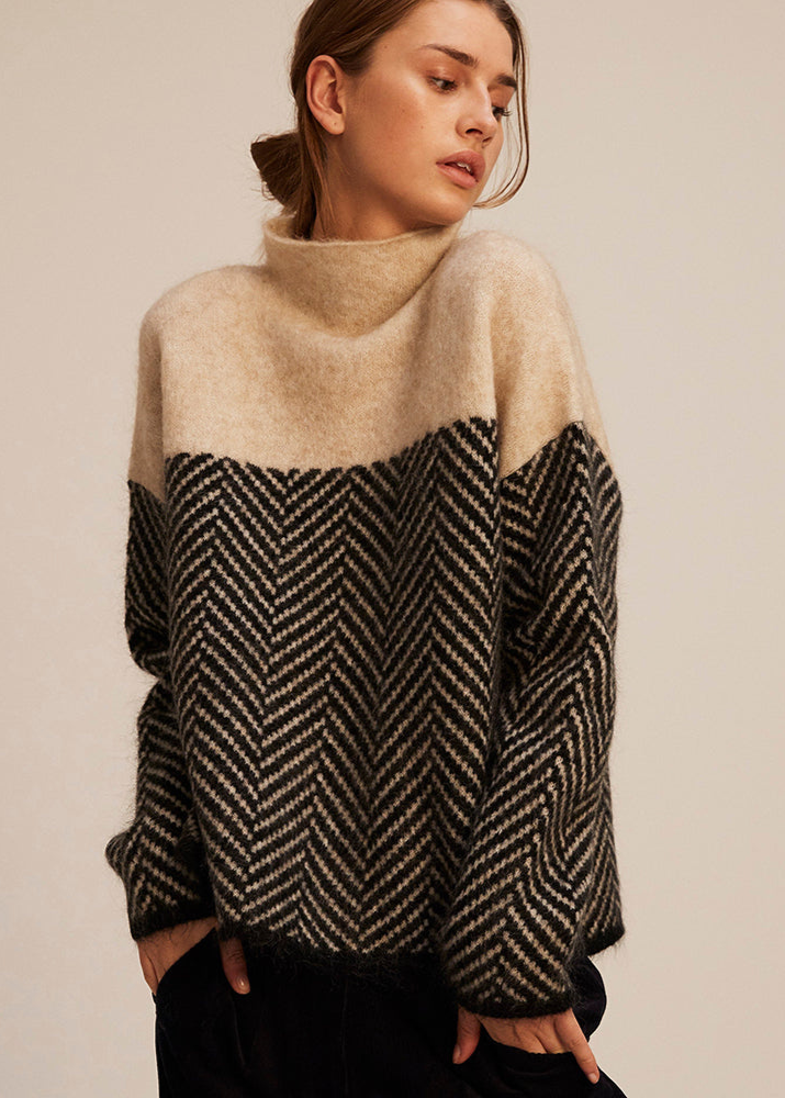 Malene - Cotton Turtleneck Sweater