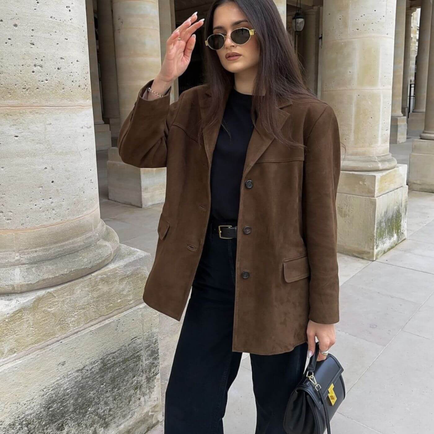 Asta – Luxurious Vintage Suede Blazer