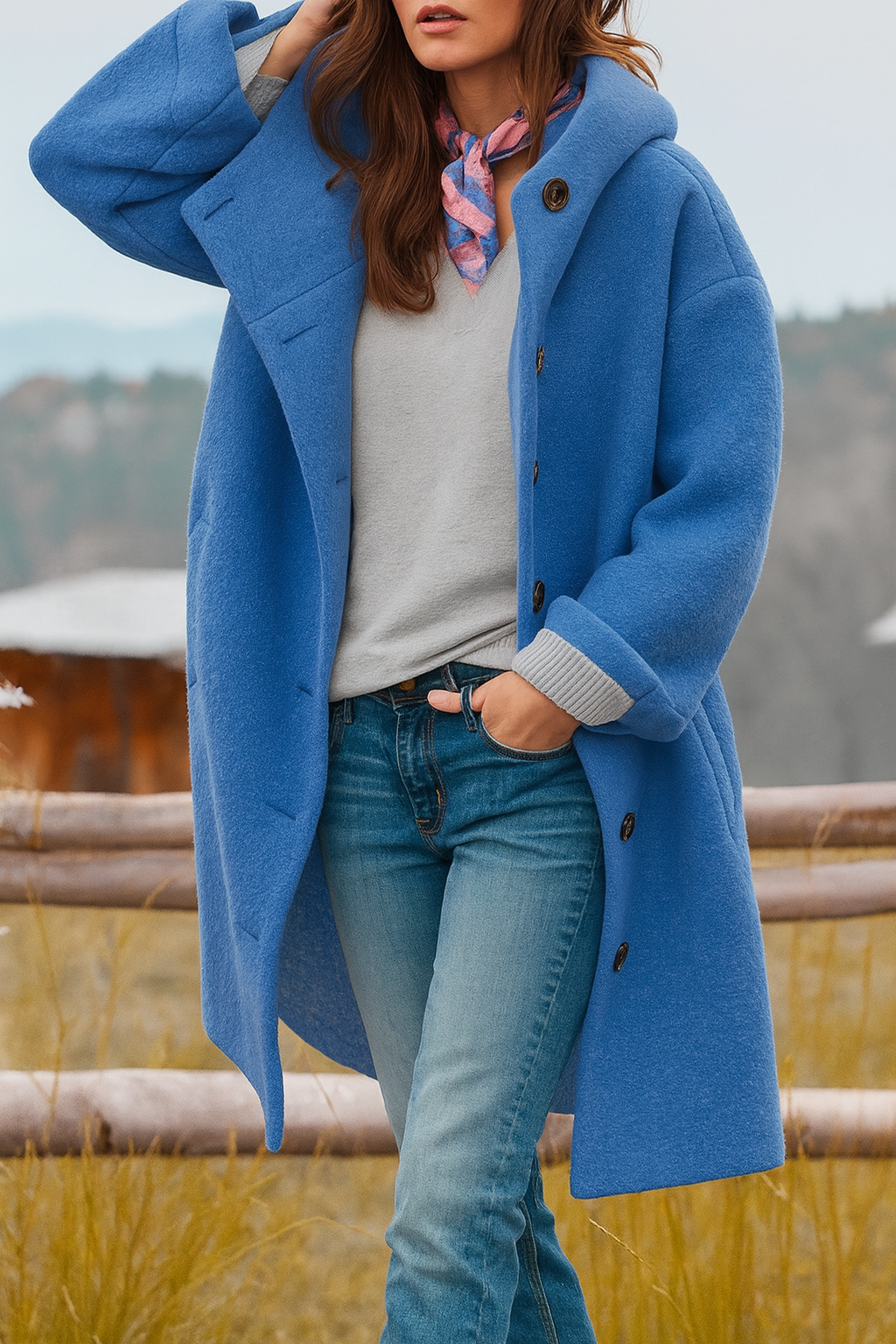 Freja – everyday coat, mid-length and cozy