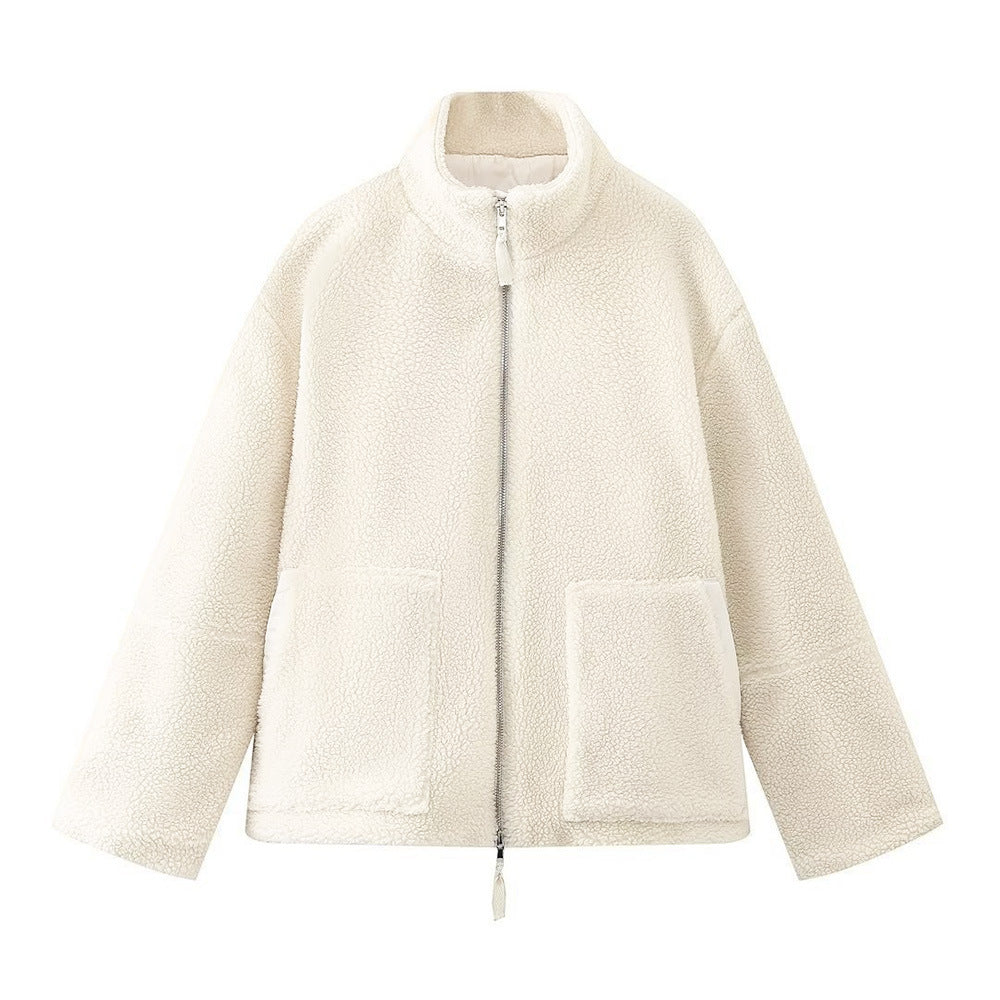 Ines | soft oversized teddy jacket