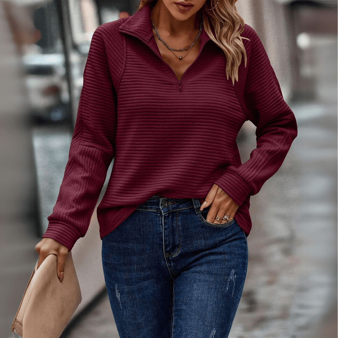 Isabella | Luxe Half-Zip Sweater