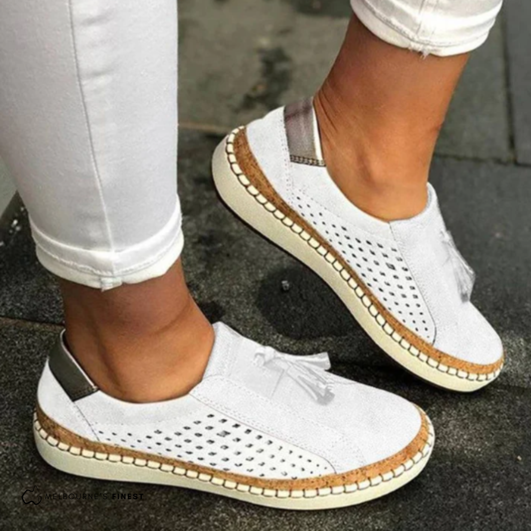 Claire | Graceful Perforated Flats