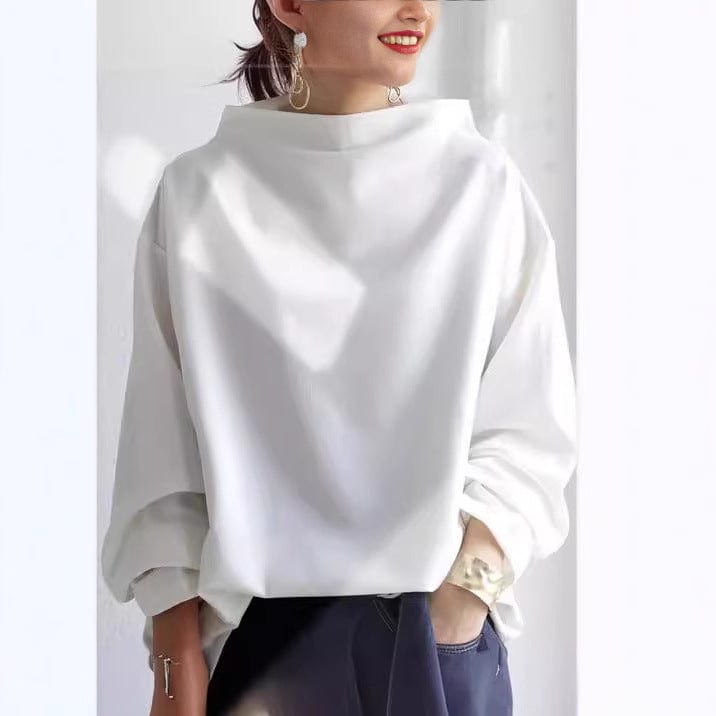 Elly - High-Neck Casual Top