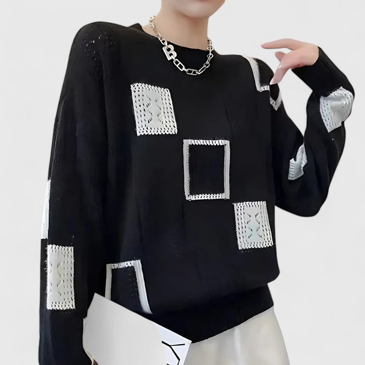Amber | Elegant Abstract Sweater