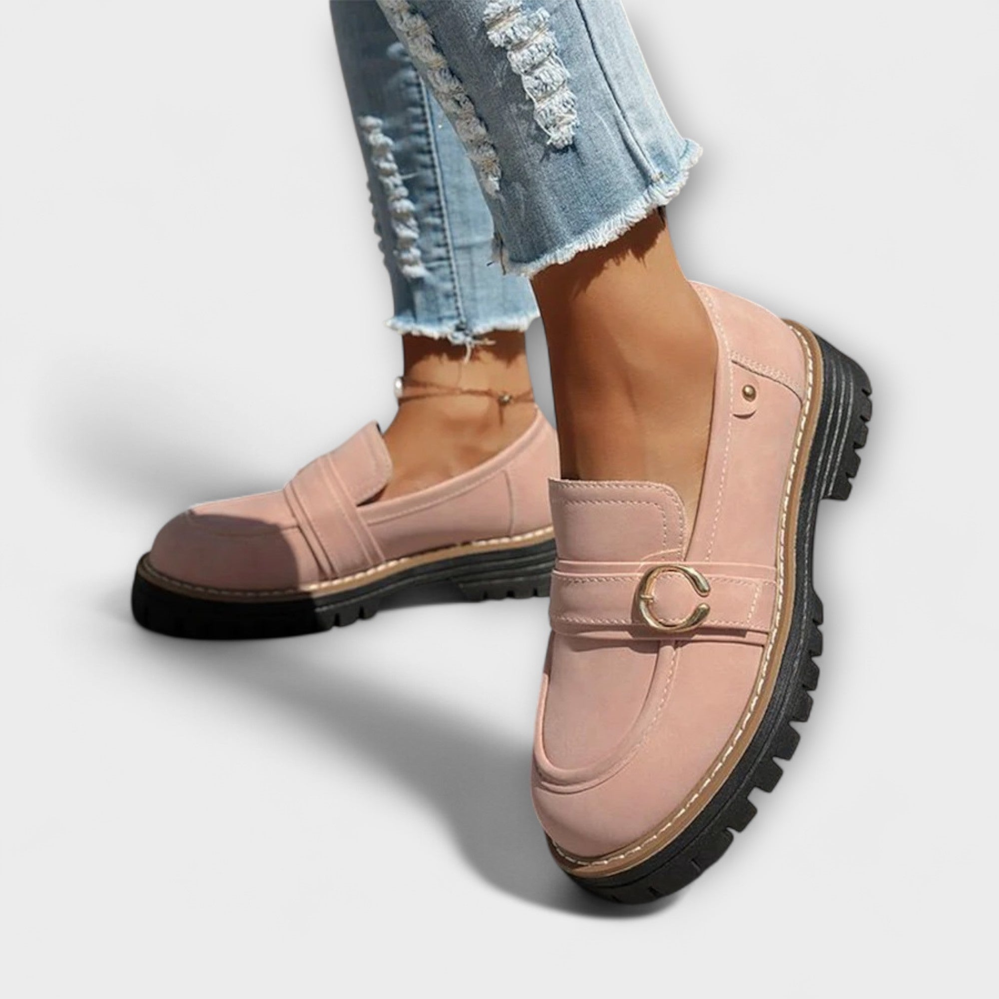 Sophia - Rounded Toe Casual Loafers