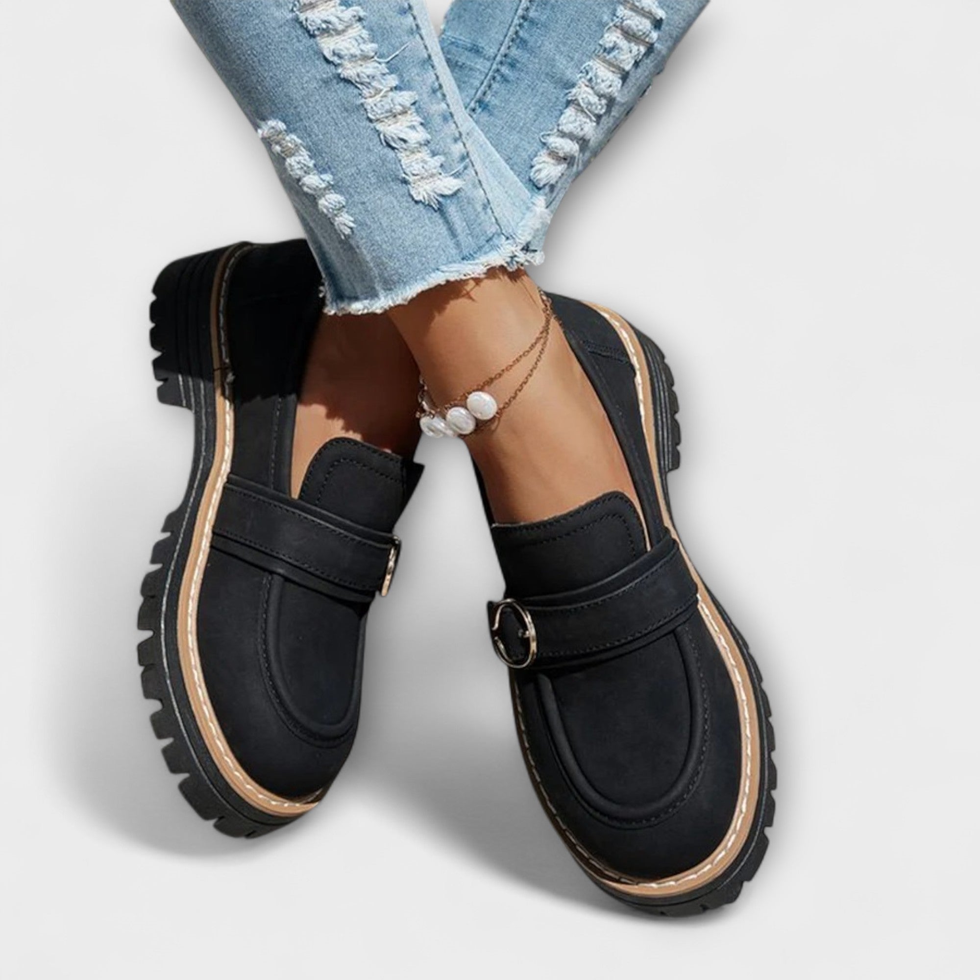 Sophia - Rounded Toe Casual Loafers