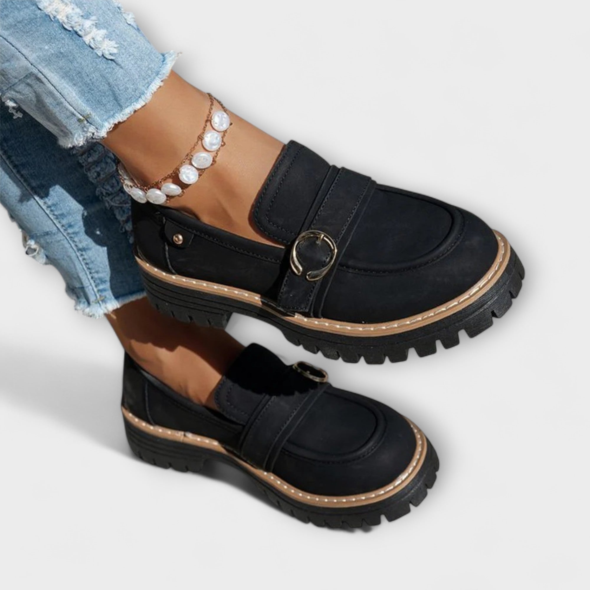 Sophia - Rounded Toe Casual Loafers