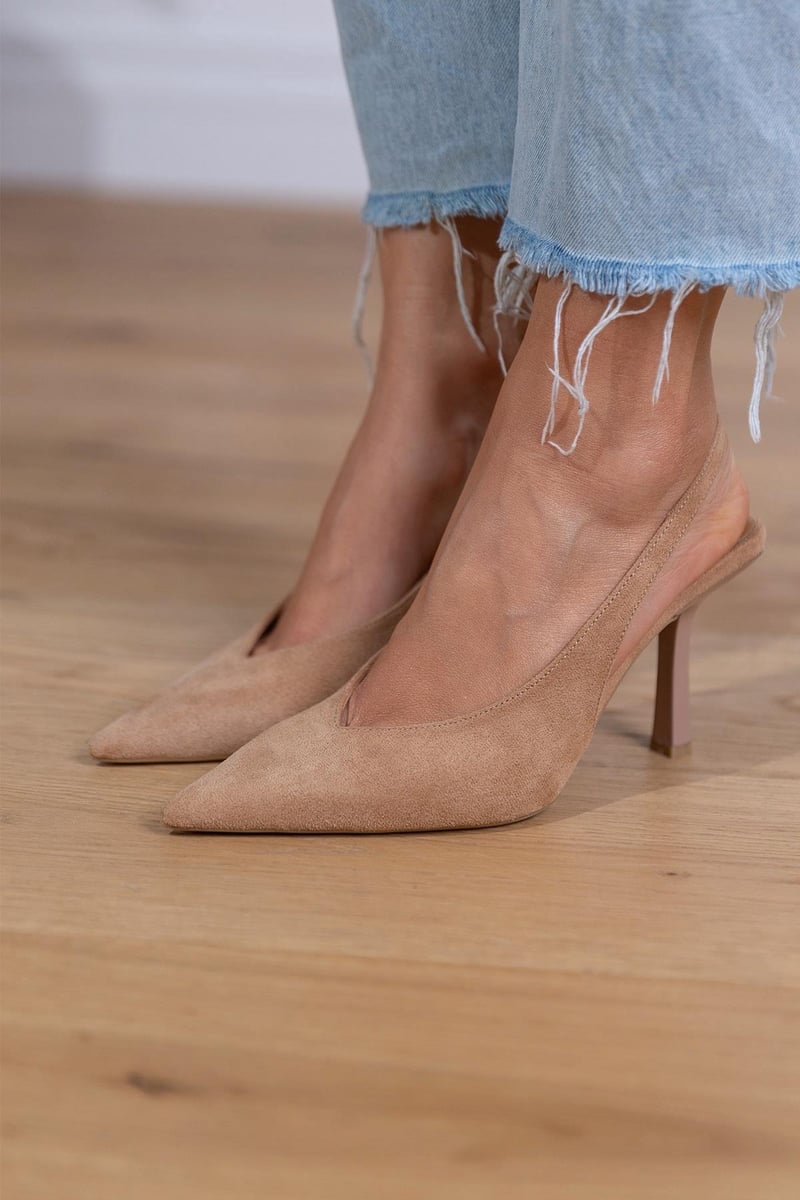 Giselle | Soft Suede Slingbacks